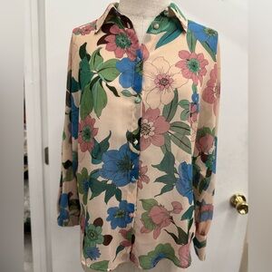Zara Floral Blouse - Multicolor